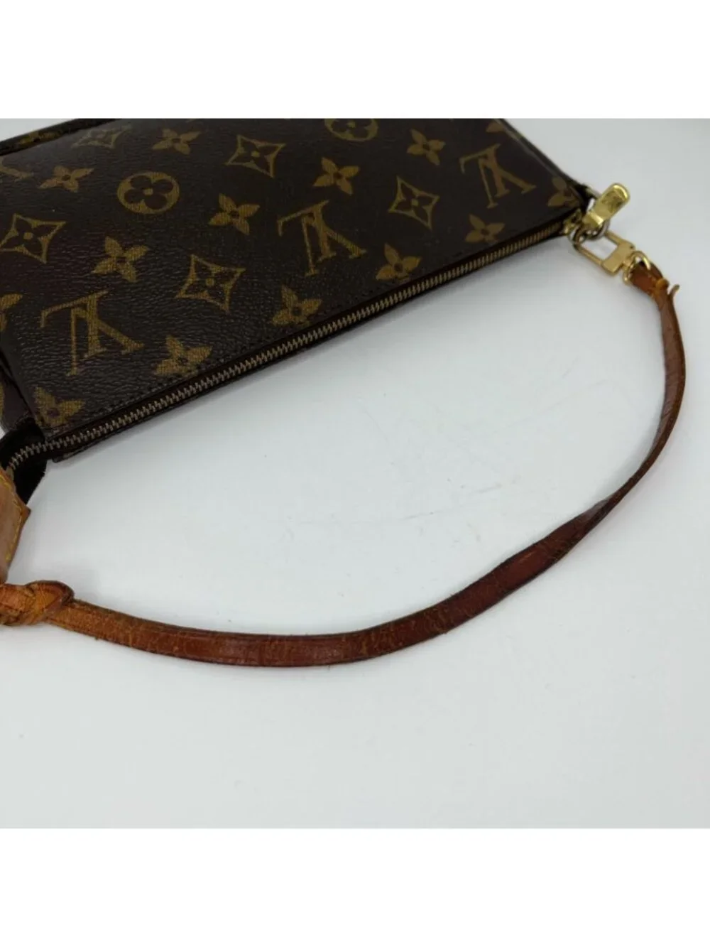 Louis Vuitton Monogram Pochette Accessoires Pouch Brown